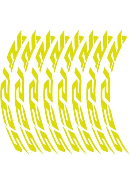 Yamaha Yzf R25 Yazılı 8li Jant Içi Yazı Sticker Etiket Neon Sarı fiyatları