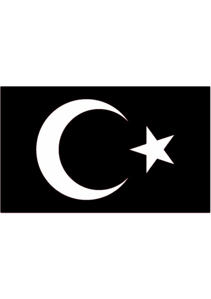 Türk Bayrağı Sticker 20 x 12 cm