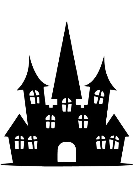 Tarihi Şato Sticker 20 x 22 cm