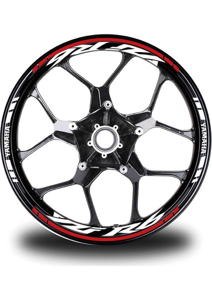 Kırmızı Yamaha R6 Jant Sticker Etiket