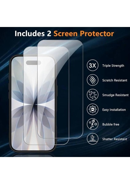 iPhone 17 Pro Max Kılıf Magsafe Manyetik Şeffaf Clear Silikon + Kırılmaz Ekran Cam Koruyucu 3D Glass indirimleri