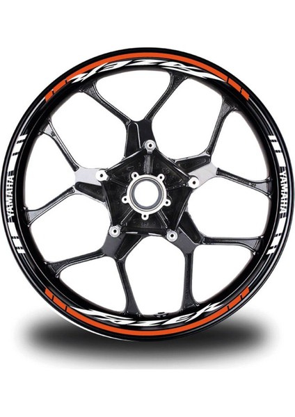 Turuncu Yamaha Fazer Jant Sticker Etiket