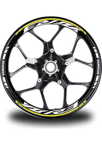 Sarı Yamaha Yzf R3 Takım Jant Sticker Etiket