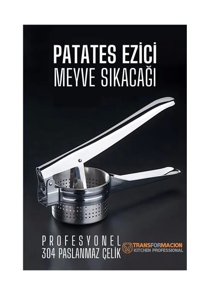 Bfs Patates Ezici Meyve Sıkacağı Sıkacağı Sebze Presi 304 Paslanmaz Çelik