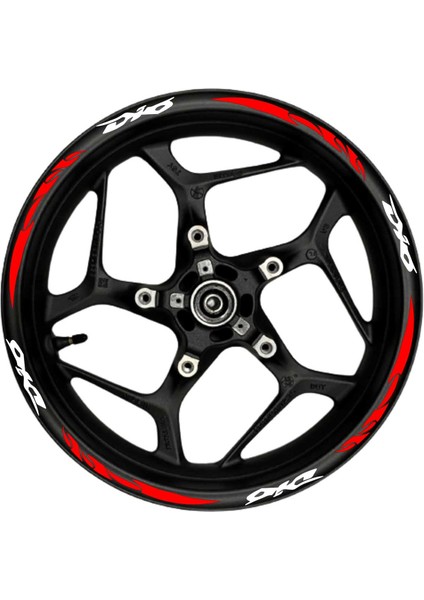 Dio Beyaz Yazılı Kırmızı Pençe Şeritli