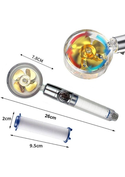 Yüksek Basınçlı Filtreli Pervaneli Duş Başlığı, Tasarruf ve Temizlik Konforu fırsatları