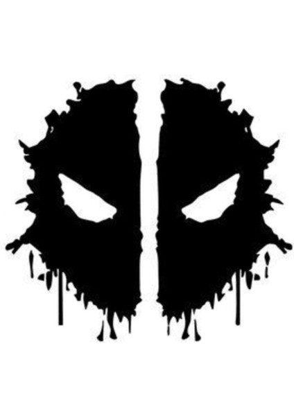 Deadpool Duvar Dekor Sticker 40 x 36 cm
