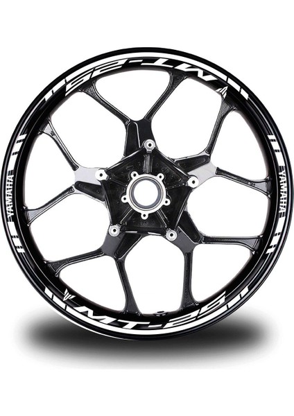 Beyaz Yamaha MT25 Takım Jant Sticker Etiket