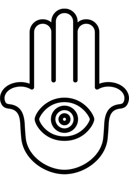 Fatıma'nın Eli Özel Yeni Sticker 10*13 cm fiyatları