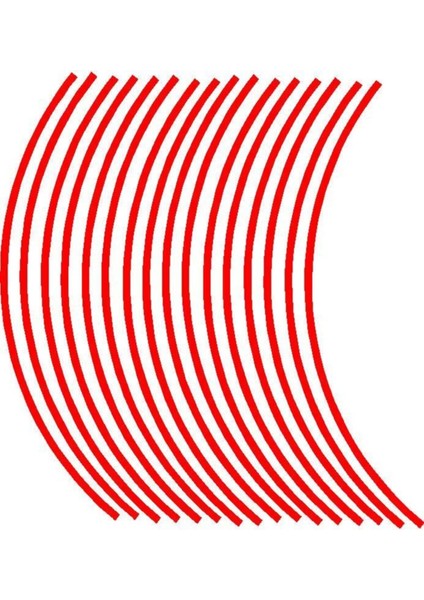 Yeni Özel Motosiklet Jant Şeridi Kırmızı Sağ-Sol/ön-Arka fiyatları