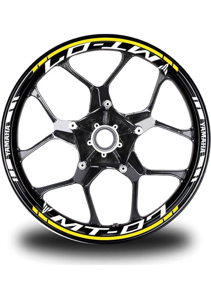 Turuncu Yamaha FZ6R Takım Jant Sticker Etiket