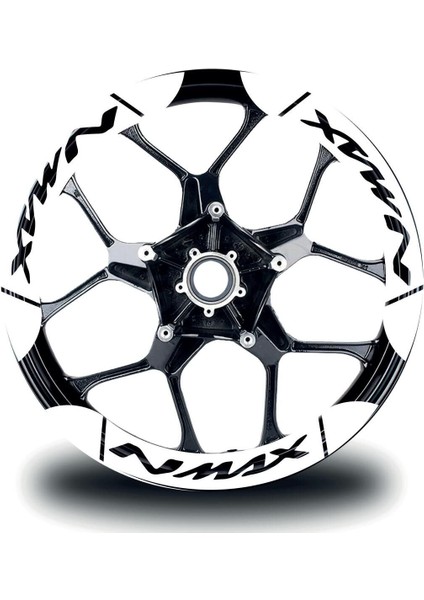 Yamaha Nmax Iç & Dış Jant Sticker Etiket Modeli Beyaz