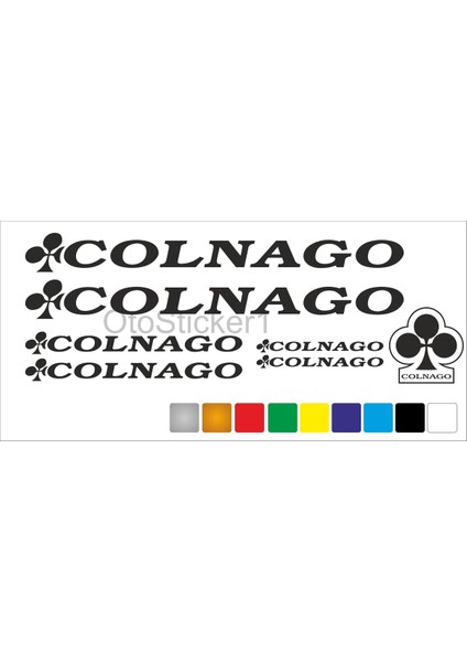 Bisiklet Kadro Özel Yeni Sticker Seti Colnago Özel Yeni Uyumlu Siyah