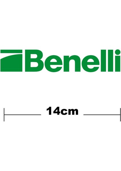 Benelli Logo Yazı Sticker Etiket Tek Renk