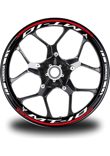 Neon Sarı Yamaha R1M Takım Jant Sticker Etiket