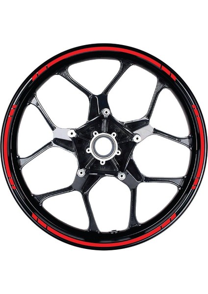 Yazısız Uzun Kısa Kesikli Tek Renk 16'lı Jant Sticker Modeli