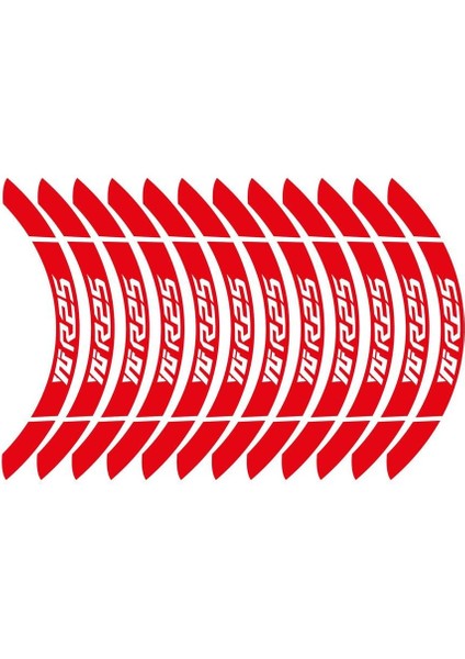 Kırmızı Yamaha Yzf R25 Geniş Jant Sticker Etiket Modeli modelleri