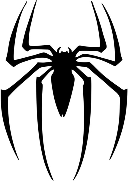 Örümcek Spider Oto Cam Özel Yeni Sticker Siyah 25*18 cm