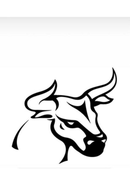 Boğa Başı Oto Cam Özel Yeni Sticker 40*40 cm