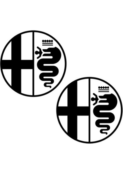 Alfa Romeo Otomobil Yan Kapı Logo Sticker Etiket Modeli