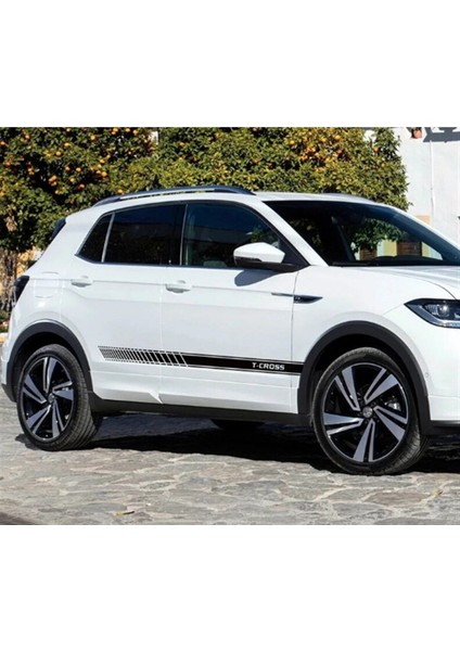 Volkswagen T-Cross Yan Kapı Sticker Etiket Modeli