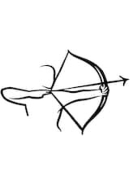 Okçuluk Spor Sticker 10 x 6 cm