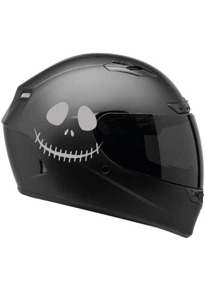 Tek Renk Soytarı (Clown Helmet Stickers) Kask Sticker Etiket Modeli