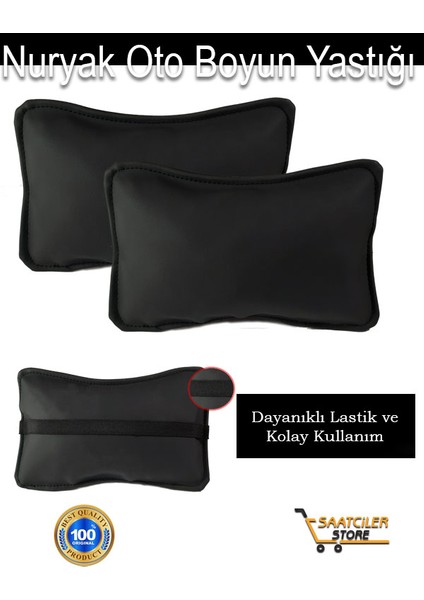 Mitsubishi Lancer 2002-2007 Oto Koltuk Düz Renk Boyun Yastığı 2 Adet
