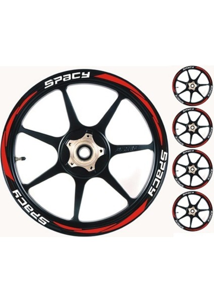 Yeni Özel Motosiklet Jant Şeridi Honda Spacy Sağ-Sol/ön-Arka