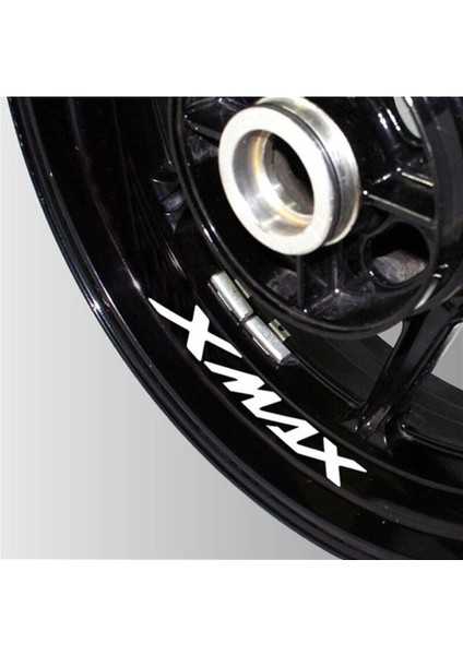Yamaha Xmax Beyaz Jant Sticker Etiket Modeli