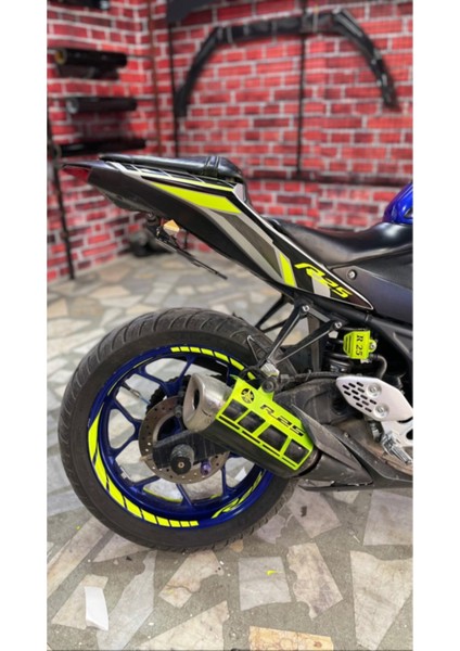 Yeni Özel Motosiklet Jant Şeridi Kesik Neon (Florasan) Sağ-Sol/ön-Arka