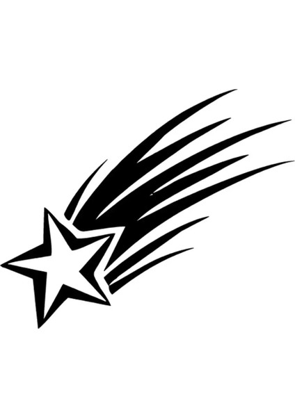 Kayan Yıldız Sticker 10 x 8 cm