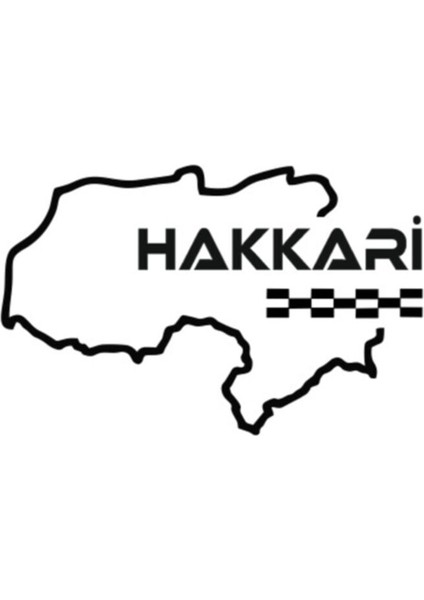 Hakkari Çevreyolu Özel Yeni Sticker 12*9 cm