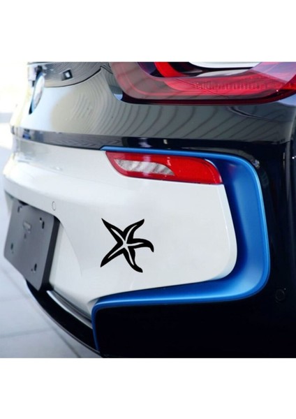 Denizyıldızı Tasarım Oto Özel Yeni Sticker Siyah 16*16 cm