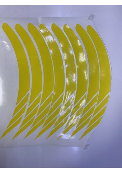 Yeni Özel Motosiklet Jant Şeridi Sarı Sağ-Sol/ön-Arka