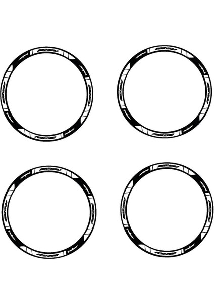 Bajaj F250 Jant Sticker Baskılı Beyaz Etiket Modeli modelleri