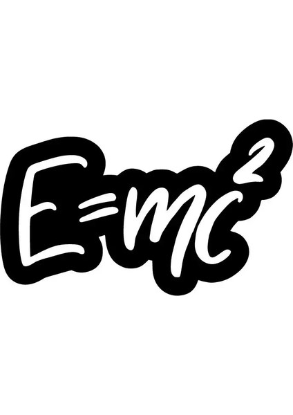 Emc2 Sticker 10 x 6 cm
