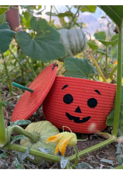 Halloween Balkabağı Sepet – El Yapımı Kapaklı Dekoratif Saklama Kutusu modelleri