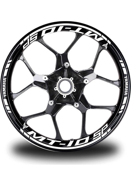 Kırmızı Yamaha FZ6R Takım Jant Sticker Etiket