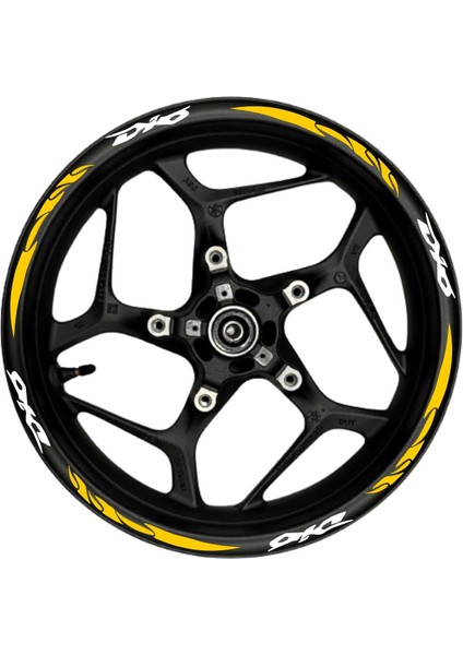 Dio Beyaz Yazılı Turuncu Reflektif Pençe Şeritli