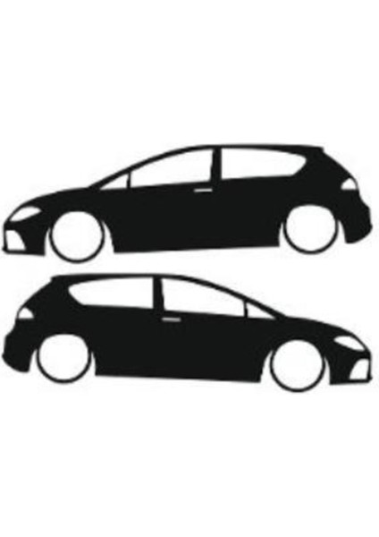 Otomobil Tasarım Oto Özel Yeni Sticker Model 19 Siyah 16*6 cm