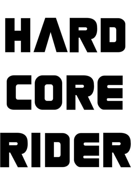 Hard Core Rider Sticker 20 x 17 cm