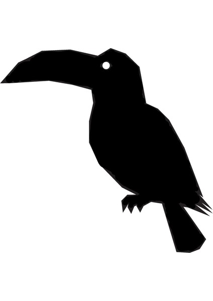 Geometrik Dodo Kuşu Sticker 10 x 10 cm