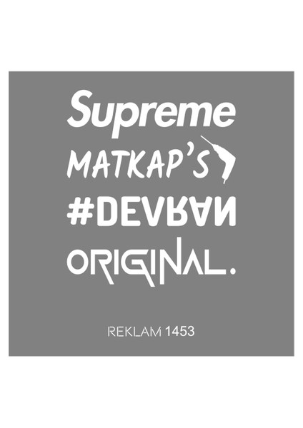 Oto Arka Cam Özel Yeni Sticker Beyaz 30*25 cm