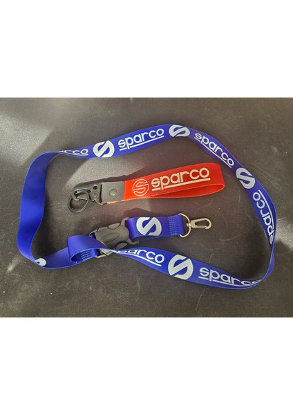 Sparco 2'li Set Kırmızı Anahtarlık