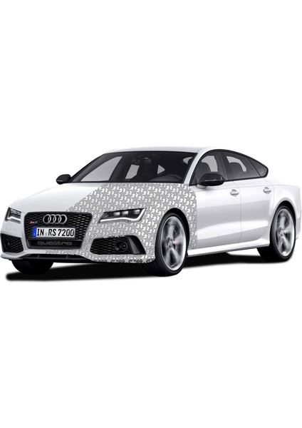 Yıldız Kaplama Ön Kaput Oto Özel Yeni Sticker Gri