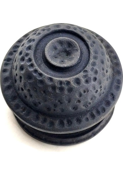 Antika Tarz Dekoratif Pirinç Gözlü Kapı Tokmağı - 78MM Çap, Oksit - Lisinya