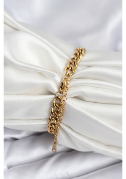 316L Çelik Gold Renk Yazı Yazmaya Uygun Kadın Bileklik - Lisinya fiyatları