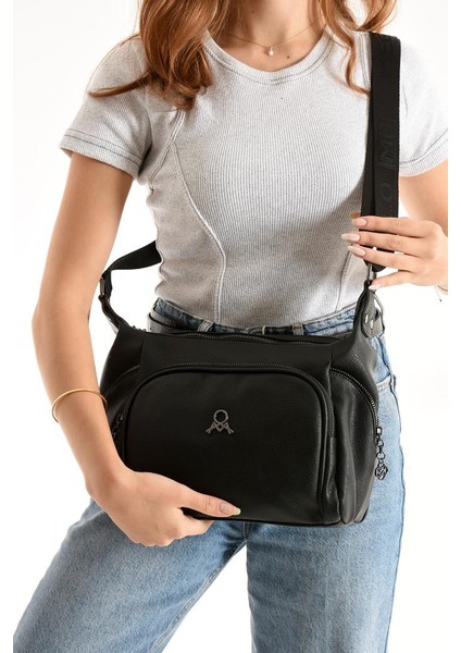 Kadın Postacı Çanta Çapraz Askılı Suni Deri Omuz Çantası 32*22 cm Mega Günlük Omuz Çantası