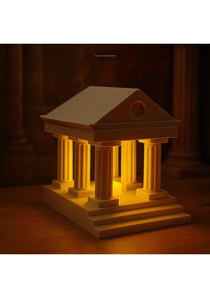 Antik Yunan Tapınağı Dekoratif Işıklı Obje / Gece Lambası fiyatları